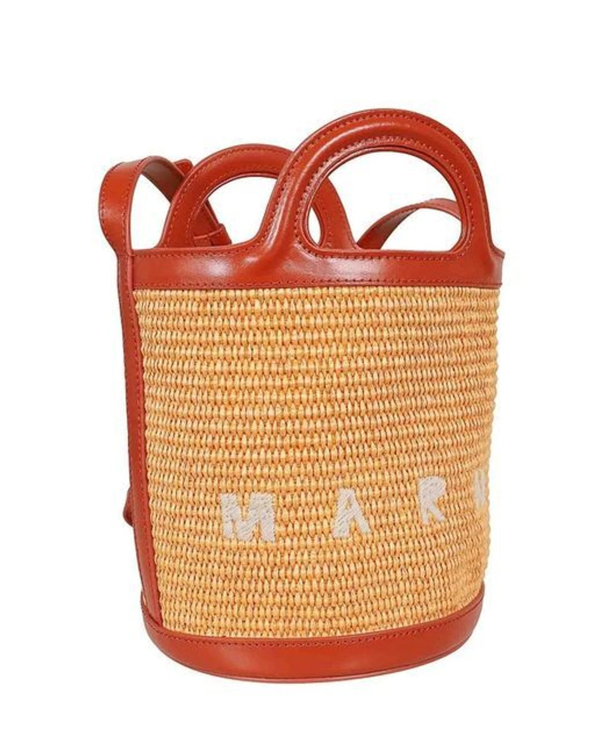 Marni Bucket Bag in orange, Cotton — view 2