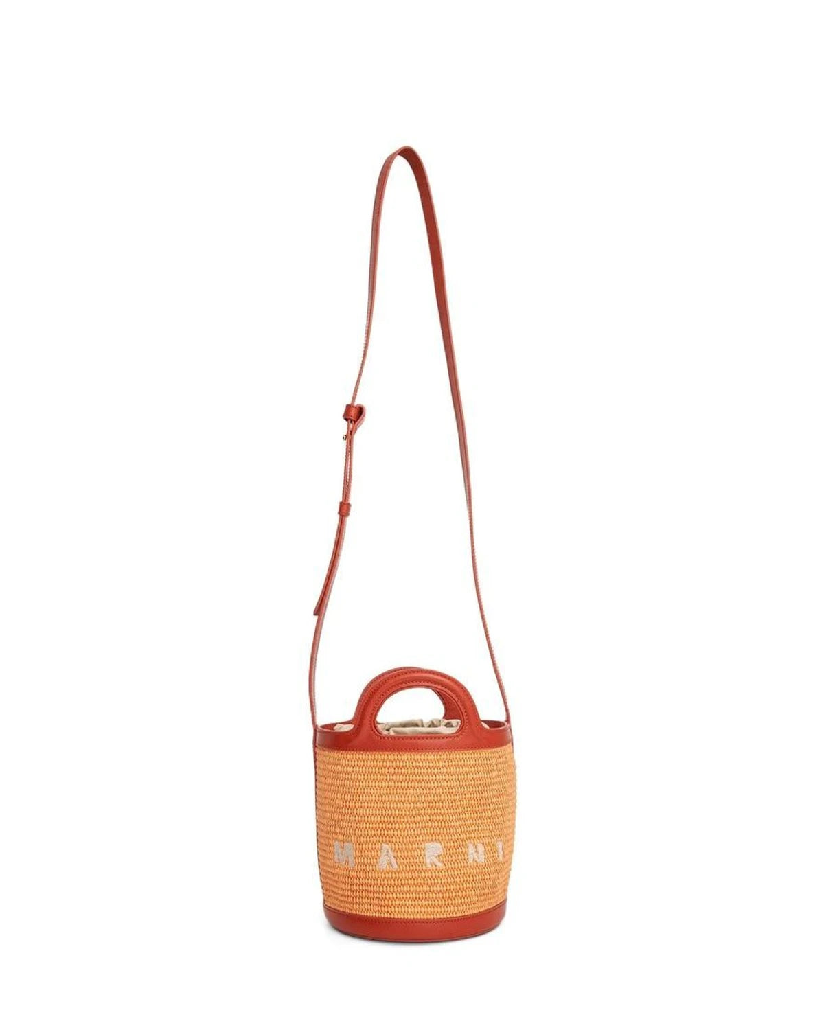 Marni Bucket Bag in orange, Cotton — view 4