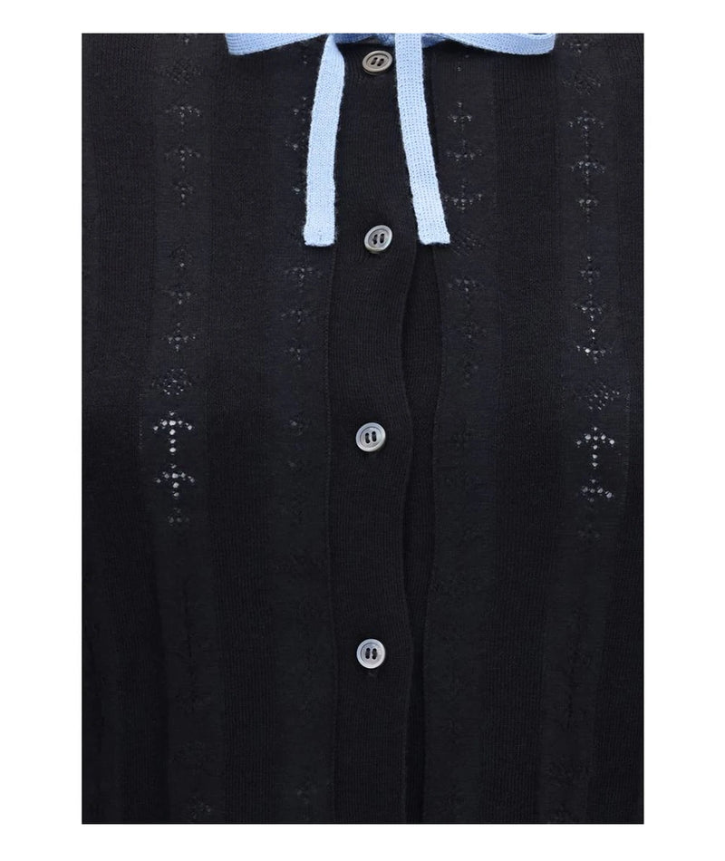Marni Cardigan in black, Merino Wool — view 3