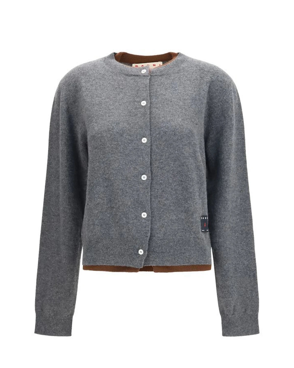 Marni Cardigan in gray, Kashmir