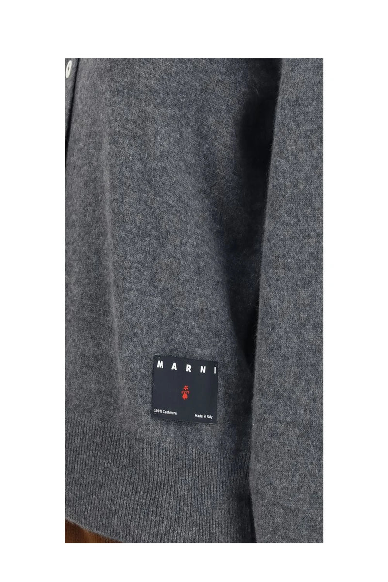 Marni Cardigan in gray, Kashmir — view 3