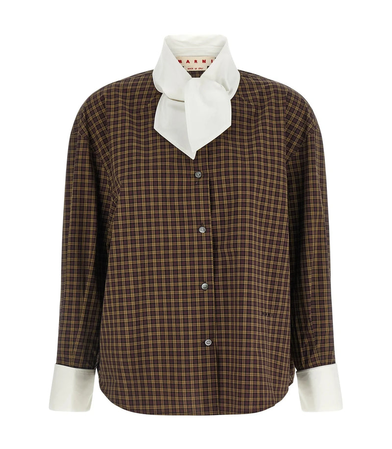 Marni Dress Shirt in brown, Cotton