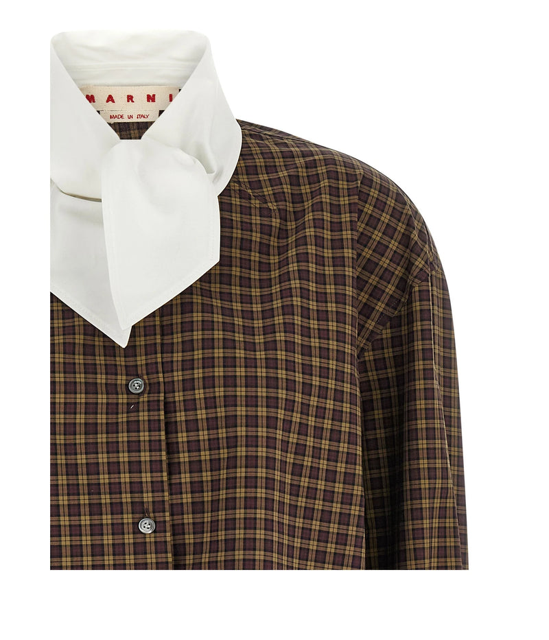 Marni Dress Shirt in brown, Cotton — view 3