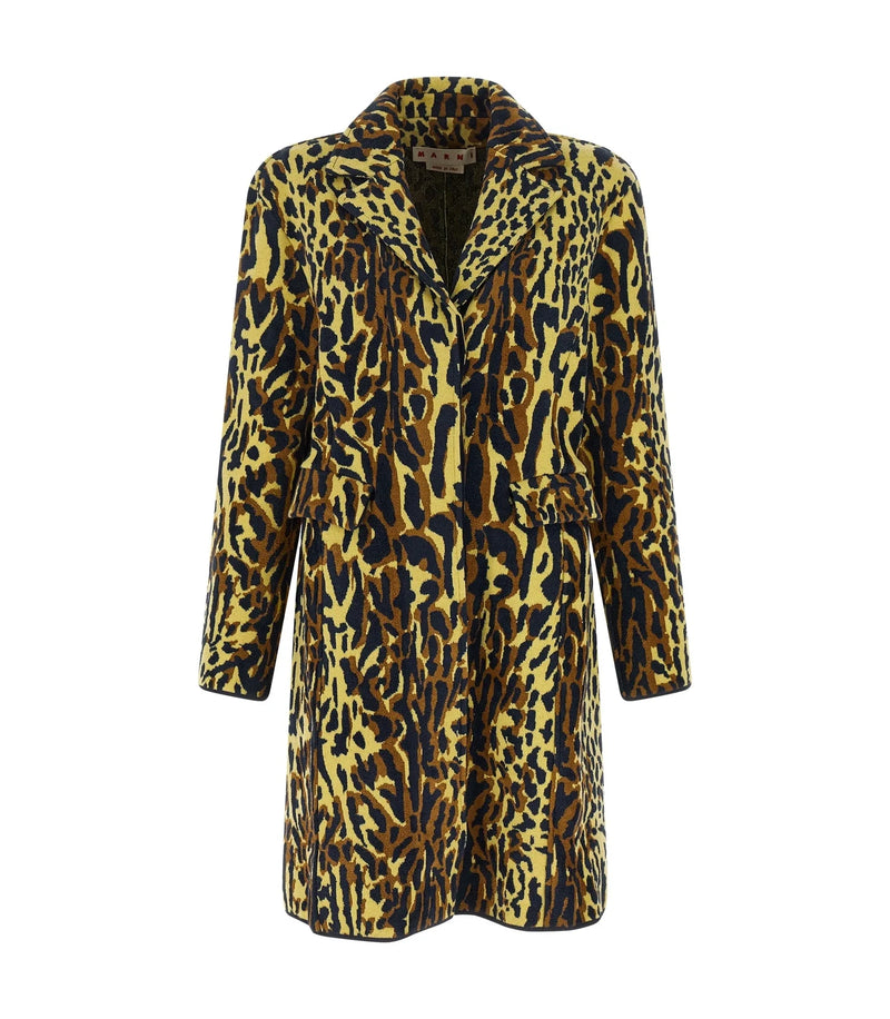 Marni Overcoat in multicolor, Virgin Wool