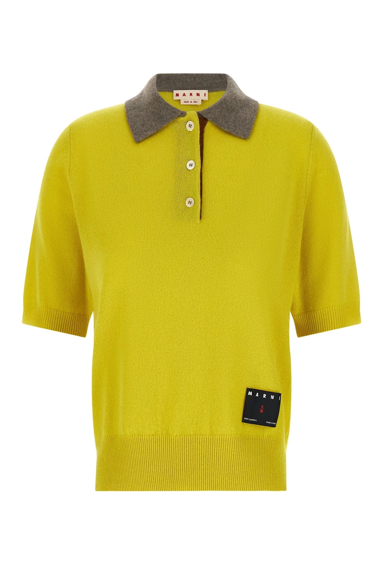 Marni Polo in yellow, Cashmere