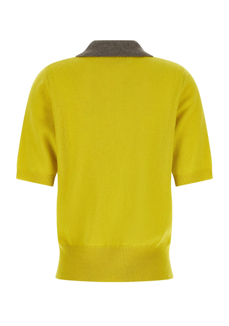 Marni Polo in yellow, Cashmere — view 2
