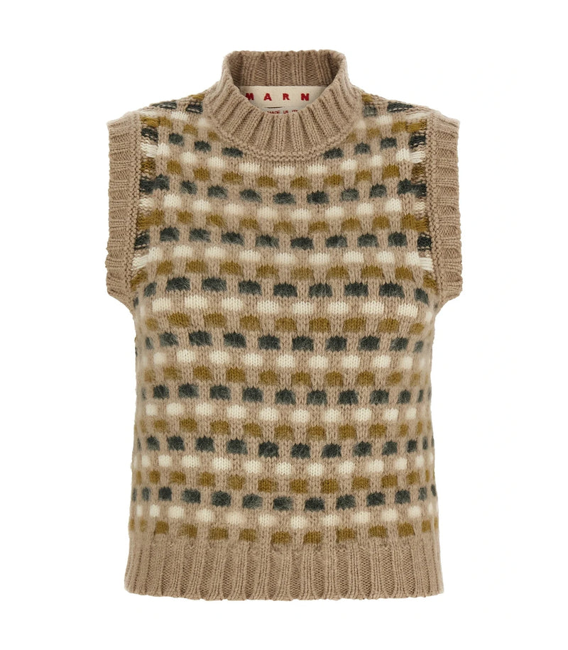 Marni Vest in beige, Wool