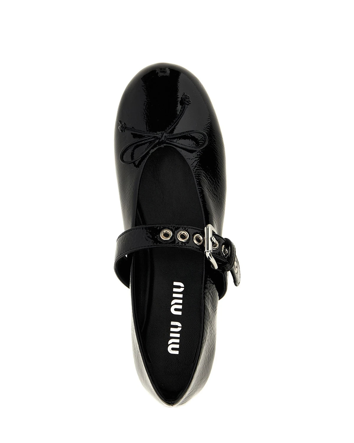 Miu Miu Ballet Flats in black, Calfskin Leather — view 4