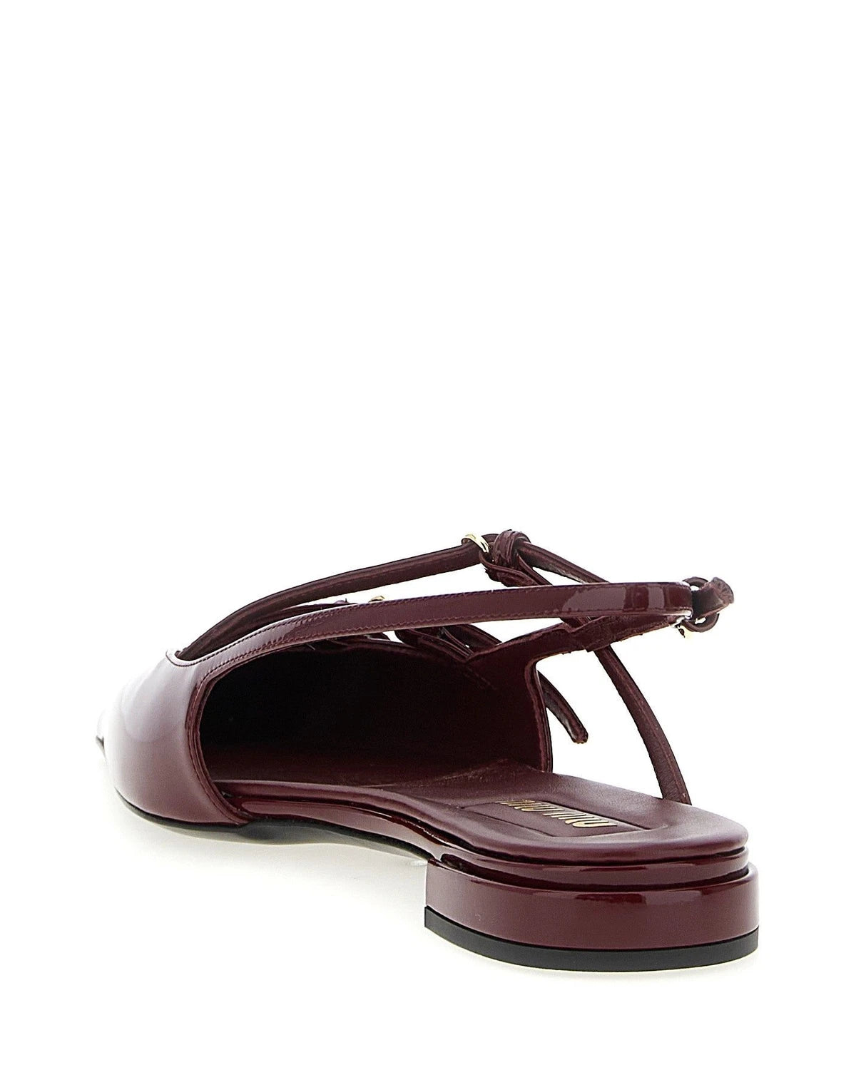Miu Miu Ballet Flats in red, Calfskin Leather — view 3