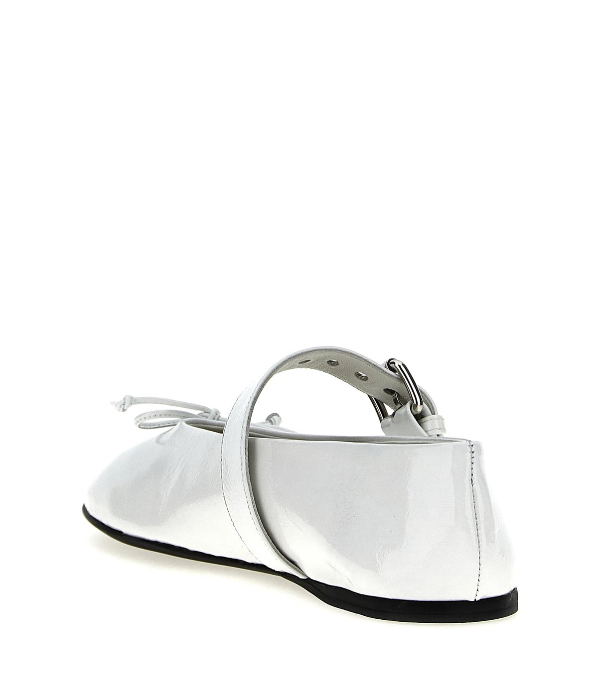 Miu Miu Ballet Flats in white, Calfskin Leather — view 3