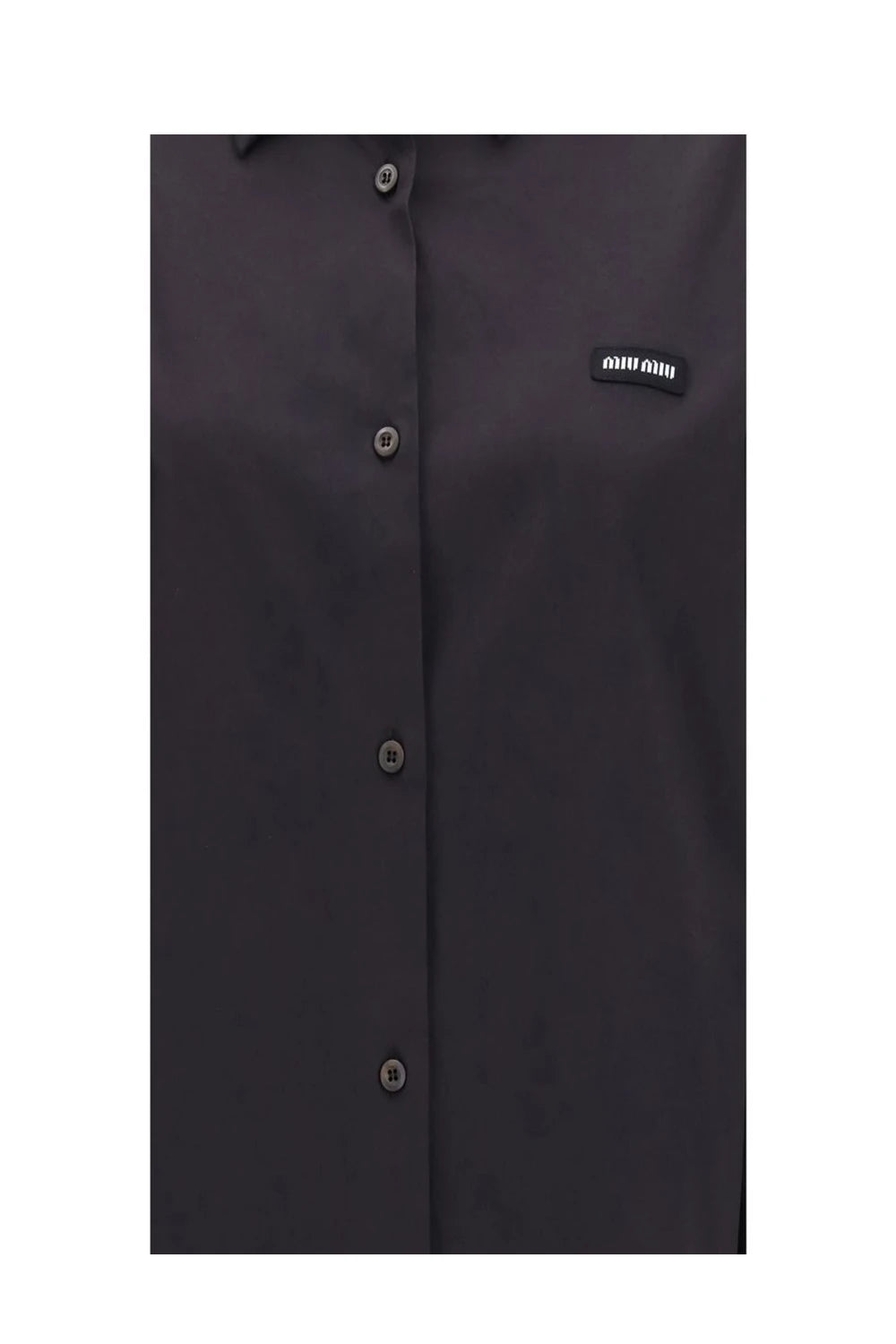 Miu Miu Dress Shirt in black, Cotton — view 3