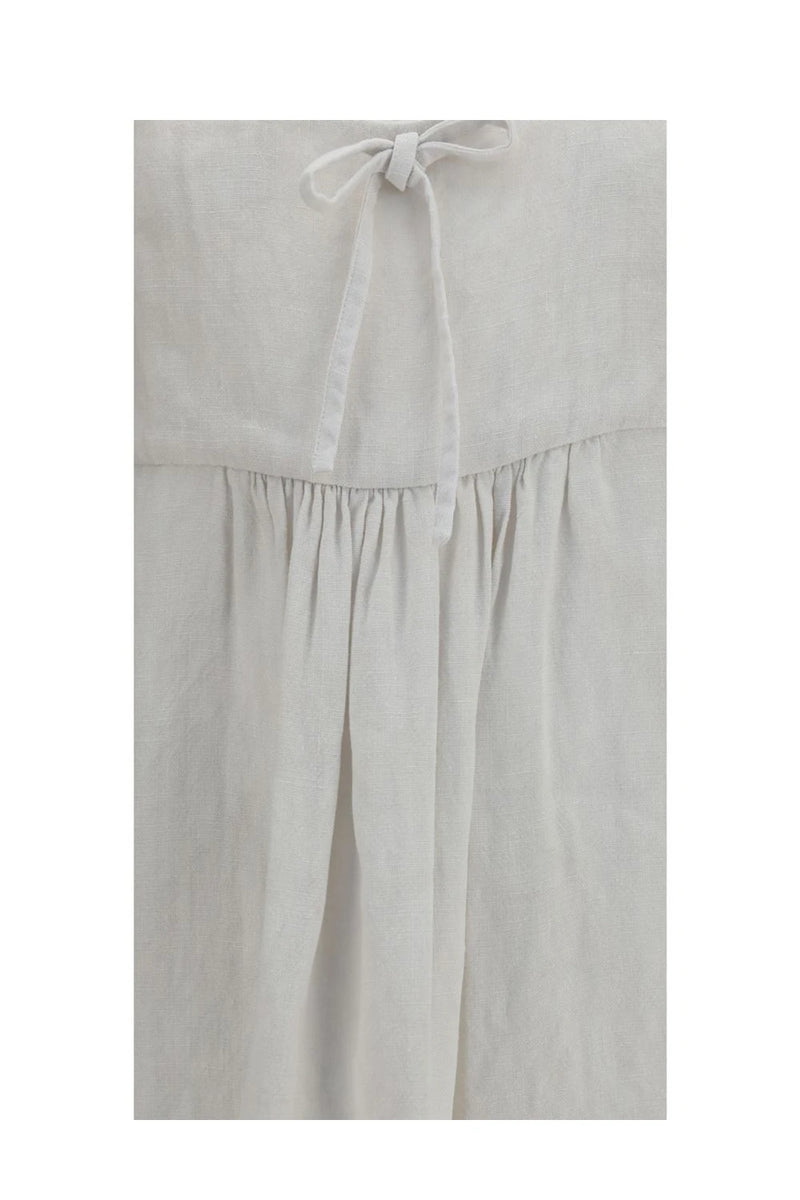 Miu Miu Dresse in white, Linen — view 3