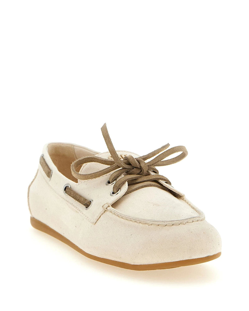 Miu Miu Loafers in beige, Cotton — view 2