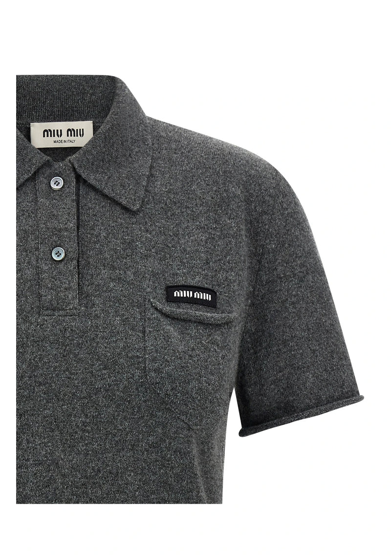 Miu Miu Polo in gray — view 3