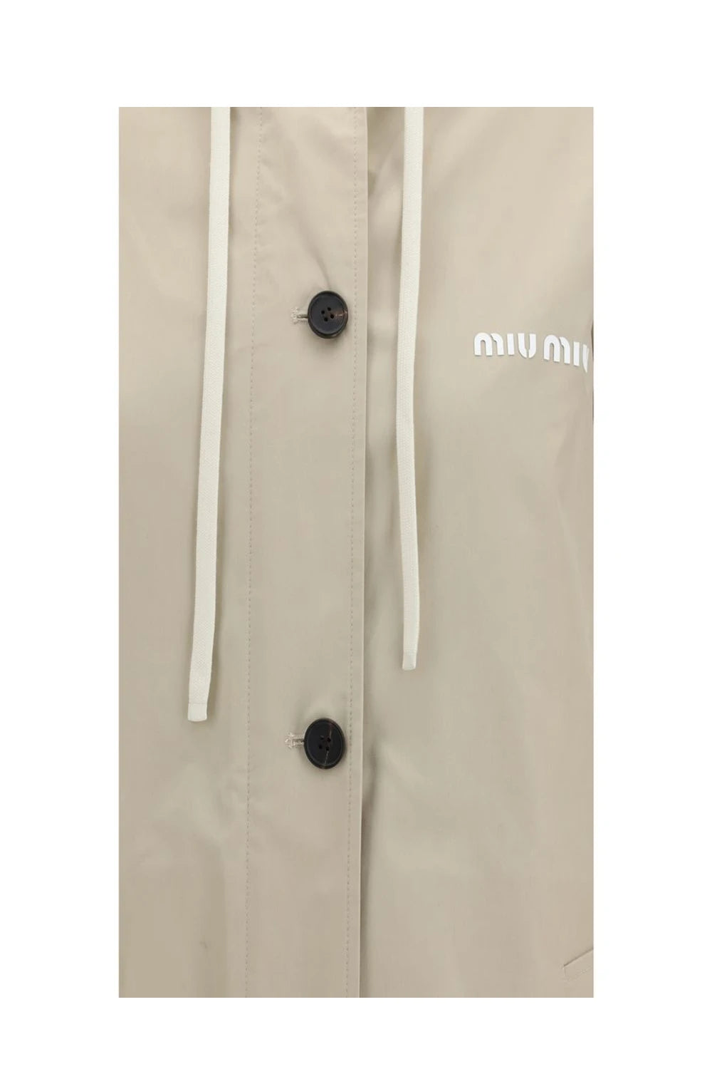 Miu Miu Rain Coat in beige, Cotton — view 3