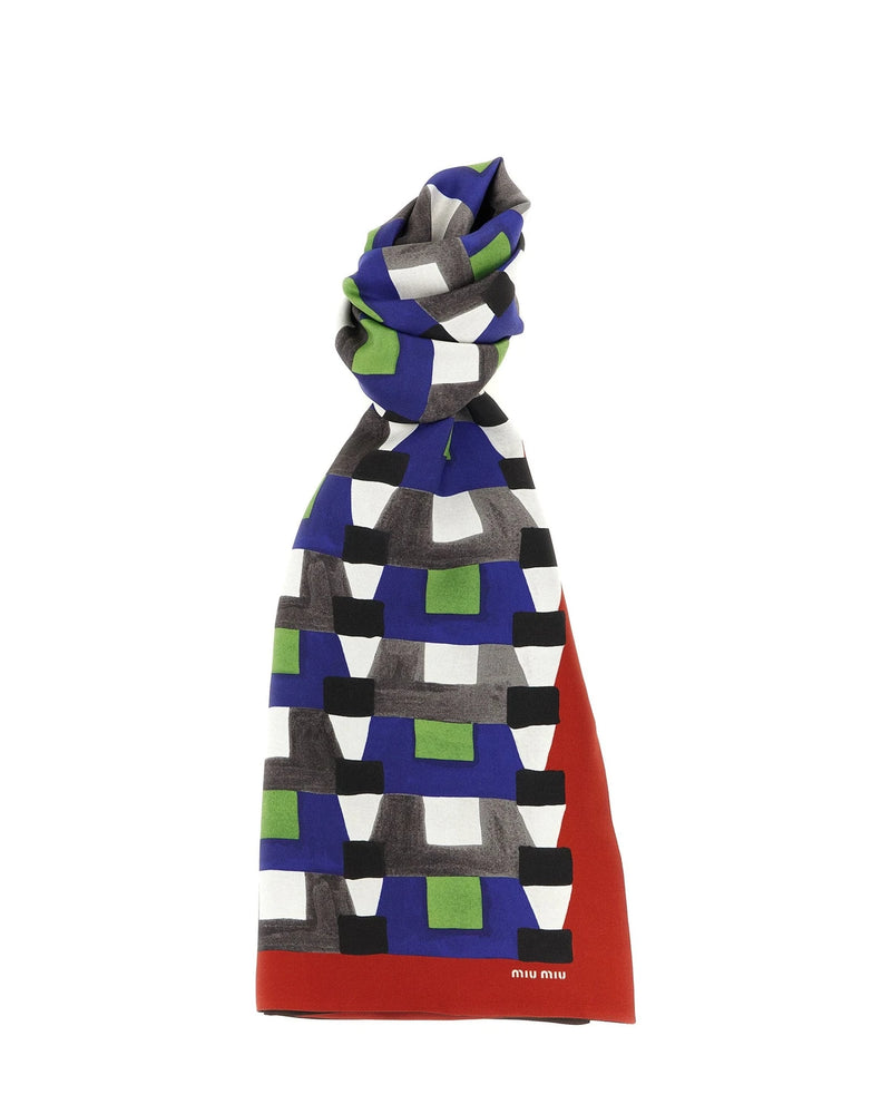 Miu Miu Scarves & Shawl in multicolor, Silk