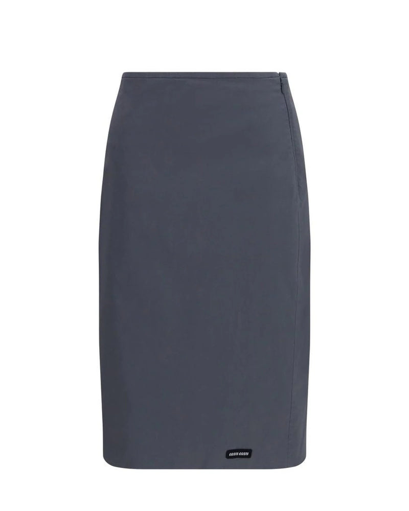 Miu Miu Skirt in gray, Cotton