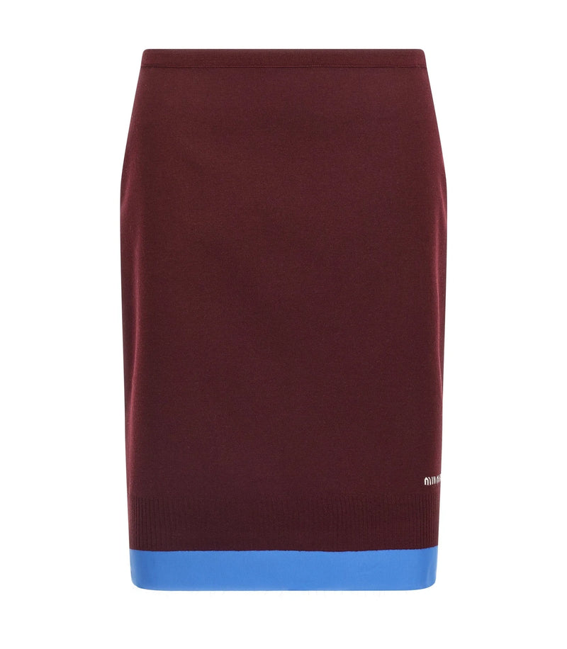 Miu Miu Skirt in red, Virgin Wool