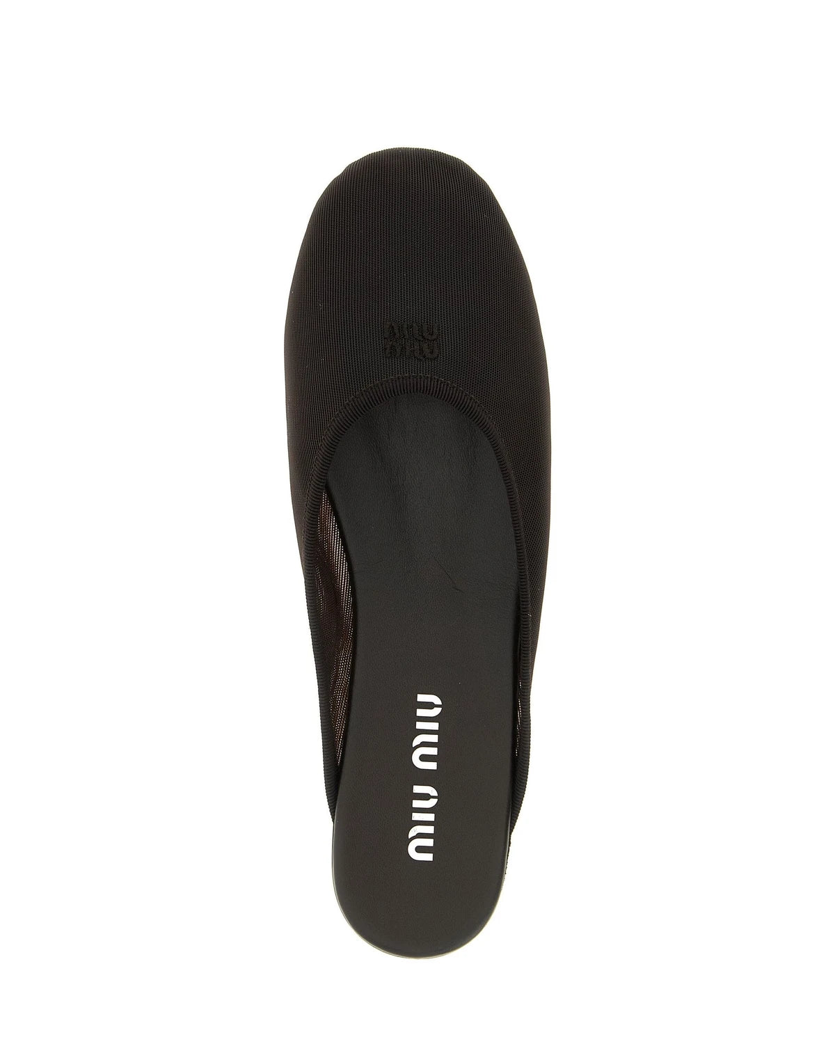 Miu Miu Slippers in black, Recycled Polyester — view 4
