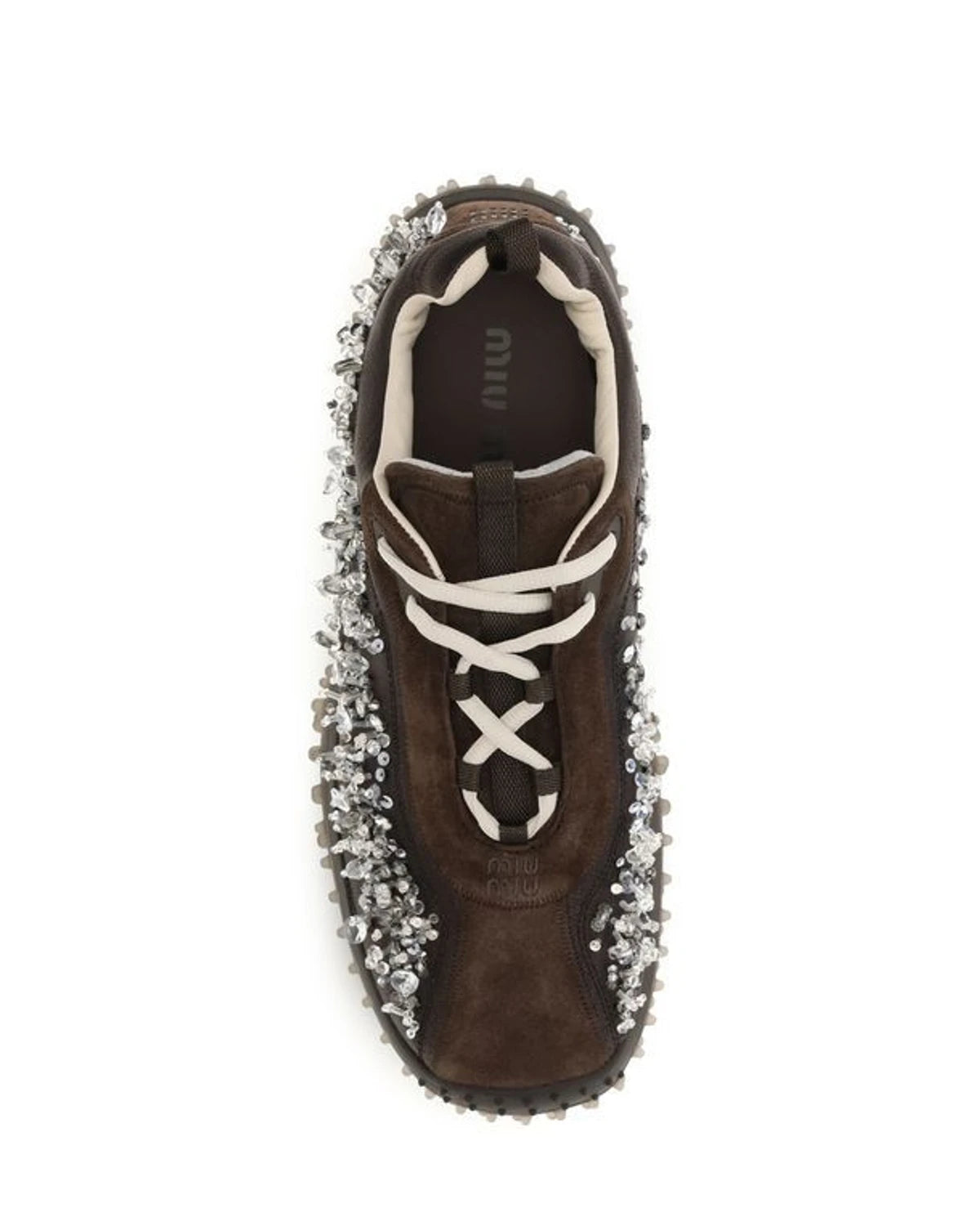 Miu Miu Sneakers in brown, Suede — view 4