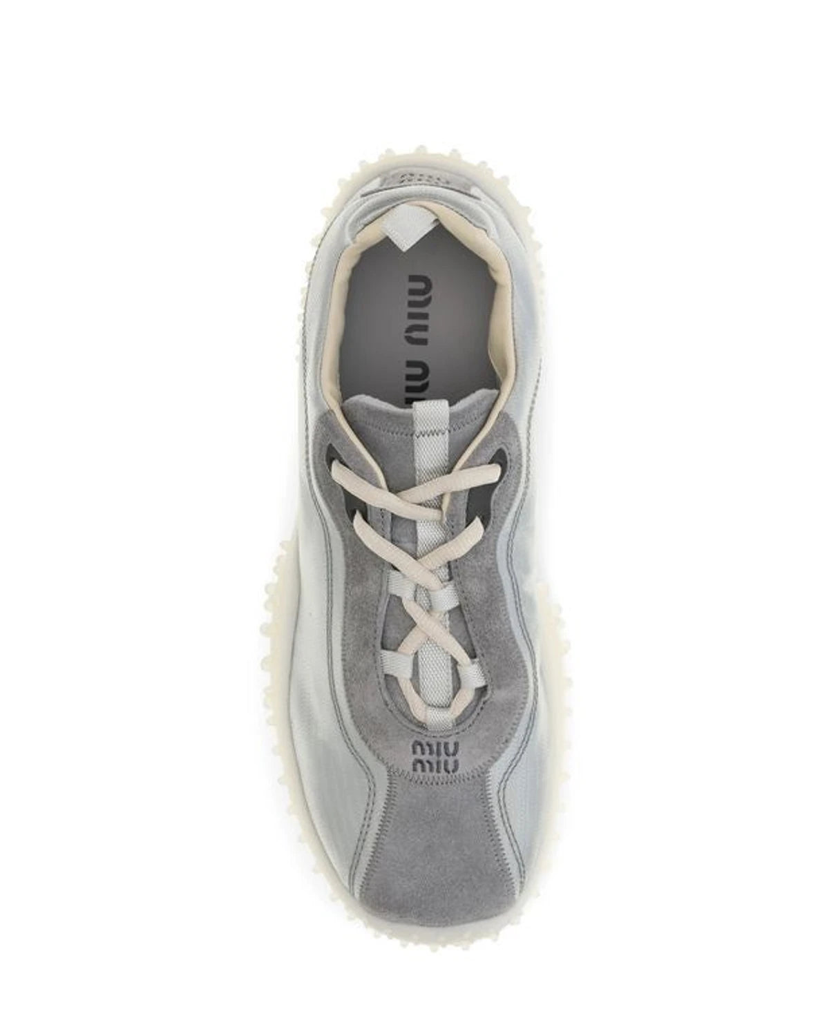Miu Miu Sneakers in gray, Recycled Polyamide — view 4