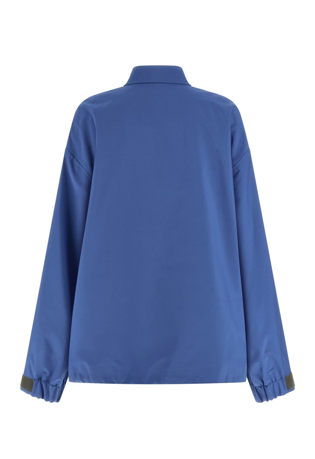 Miu Miu Windbreaker in blue, Recycled Polyester — view 2