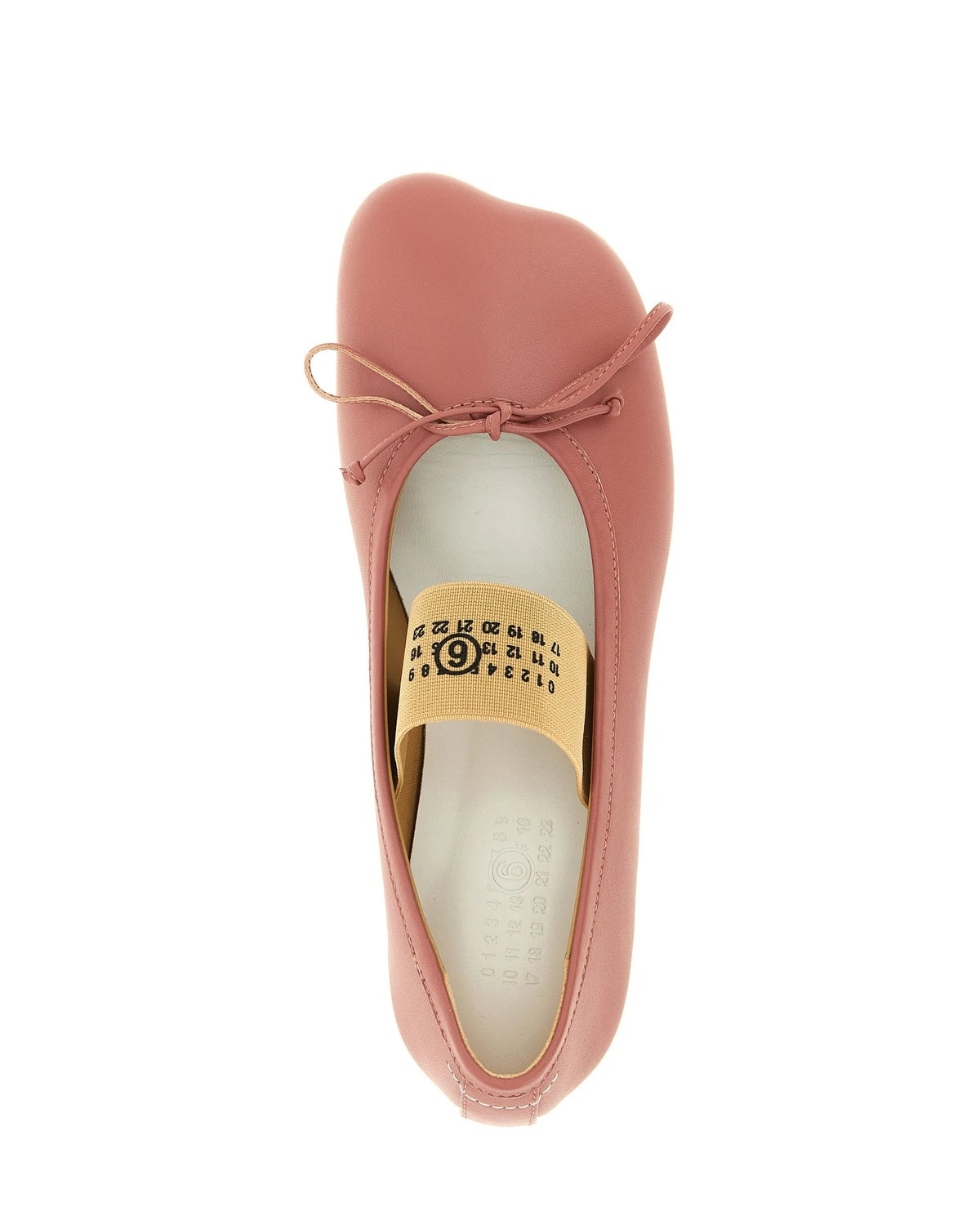 MM6 Maison Margiela Ballet Flats in pink, Sheepskin Leather — view 4