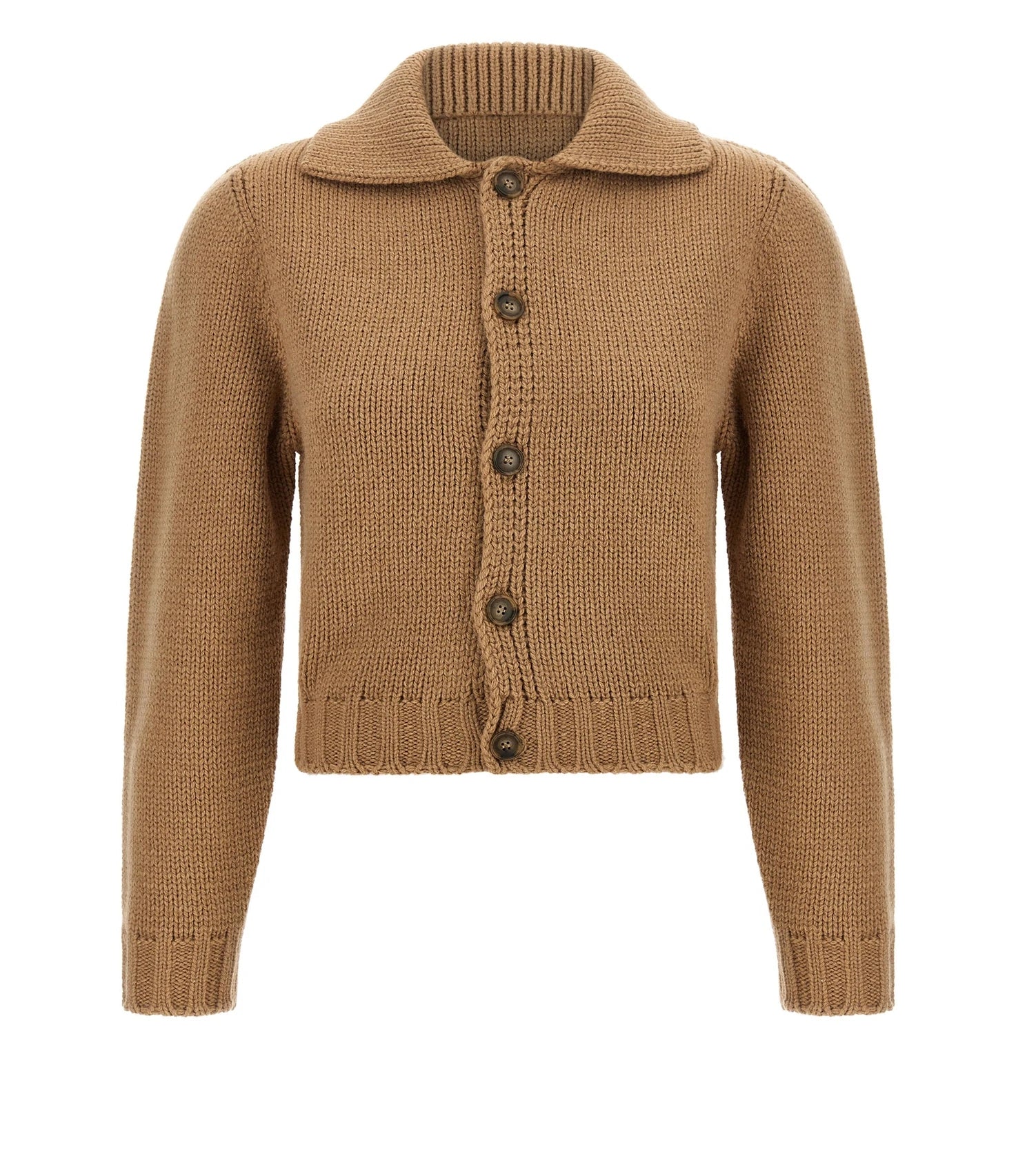 MM6 Maison Margiela Cardigan in beige, Wool