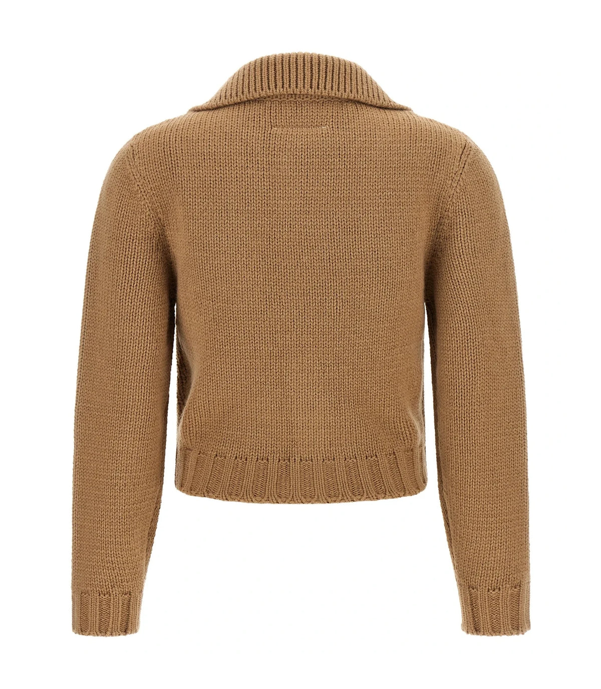MM6 Maison Margiela Cardigan in beige, Wool — view 2