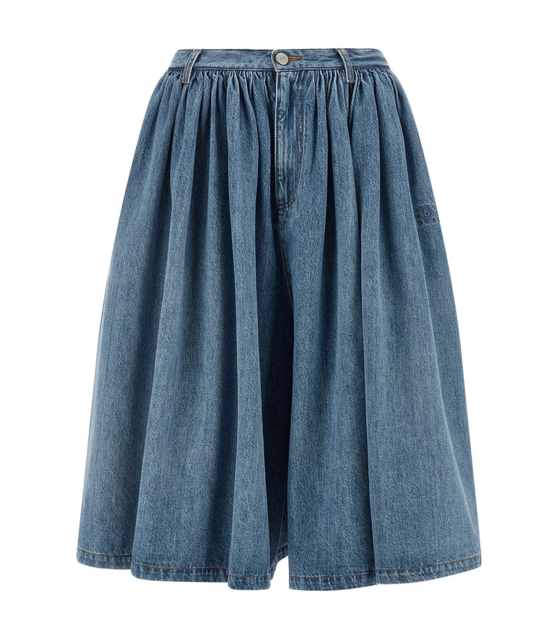 MM6 Maison Margiela Denim Short in blue, Cotton