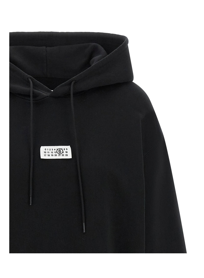 MM6 Maison Margiela Hoodie in black, Cotton — view 3