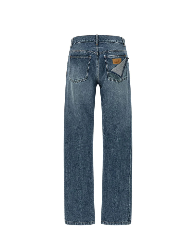 MM6 Maison Margiela Jean in blue, Cotton — view 2