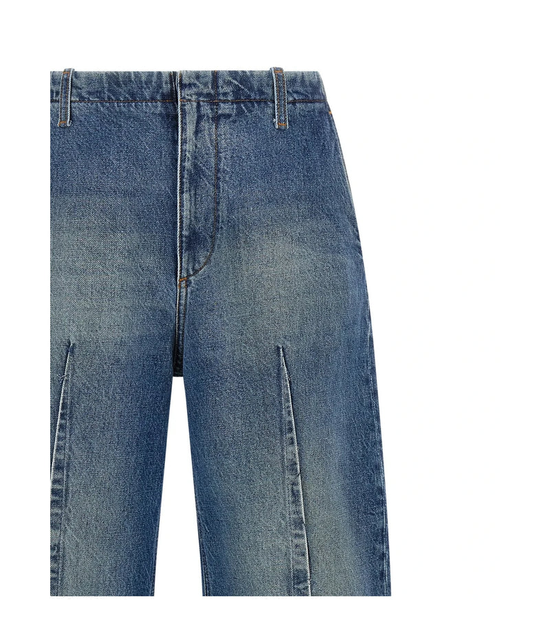 MM6 Maison Margiela Jean in blue, Cotton — view 3