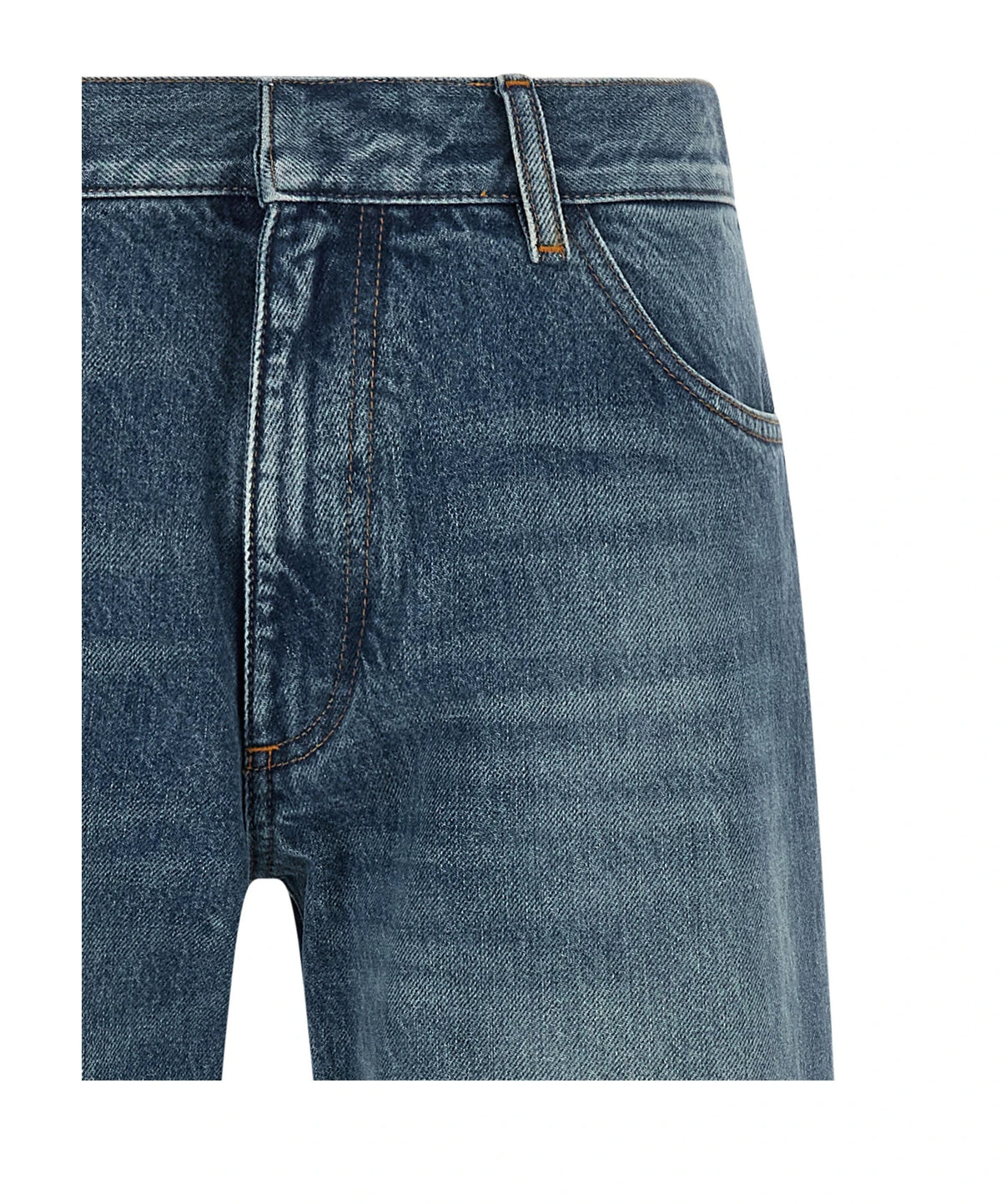 MM6 Maison Margiela Jean in blue, Cotton — view 3