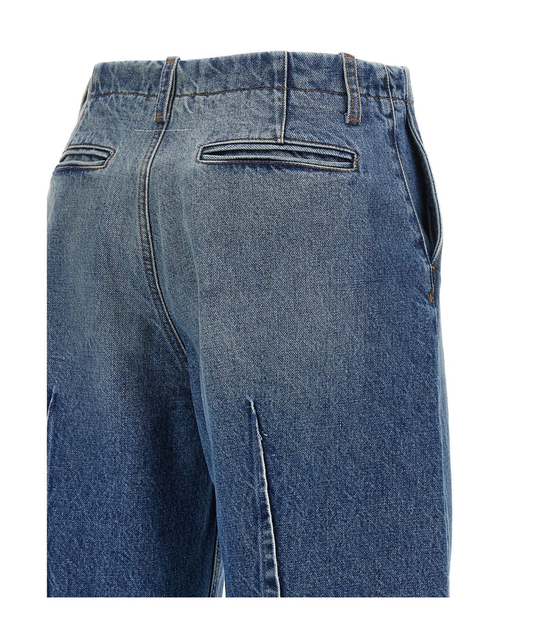 MM6 Maison Margiela Jean in blue, Cotton — view 4