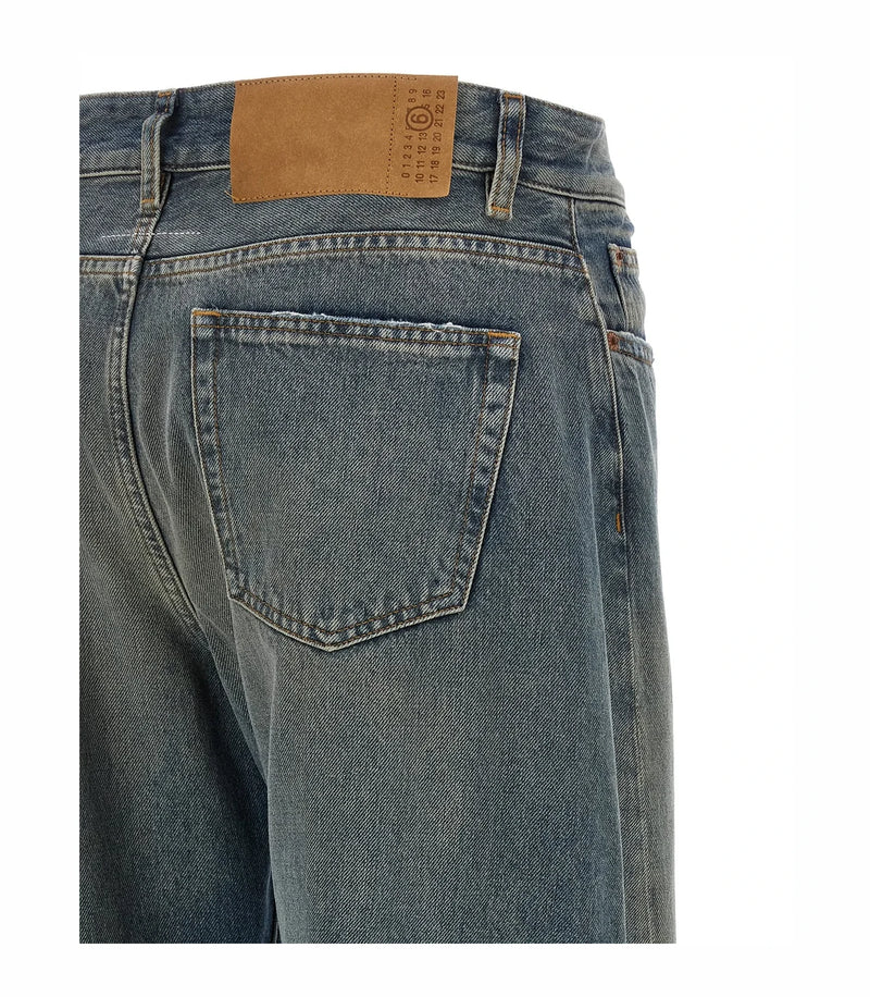 MM6 Maison Margiela Jean in blue, Cotton — view 4