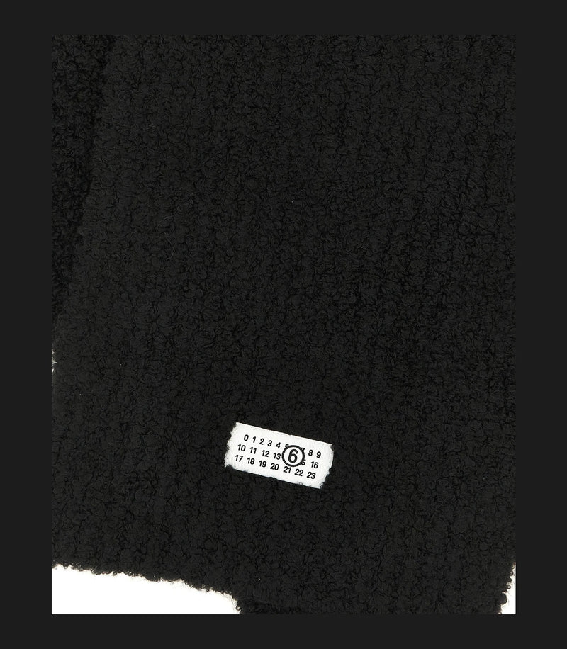 MM6 Maison Margiela Scarves & Shawl in black, Acrylic — view 3