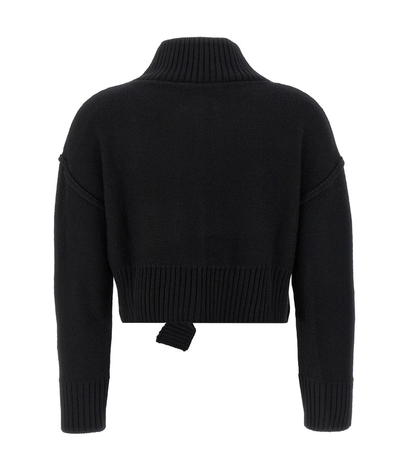 MM6 Maison Margiela Sweater in black, Virgin Wool — view 2