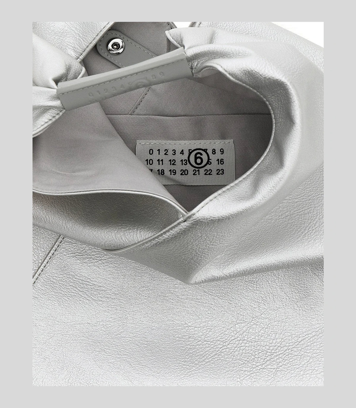 MM6 Maison Margiela Tote Bag in silver, Polyurethane — view 4
