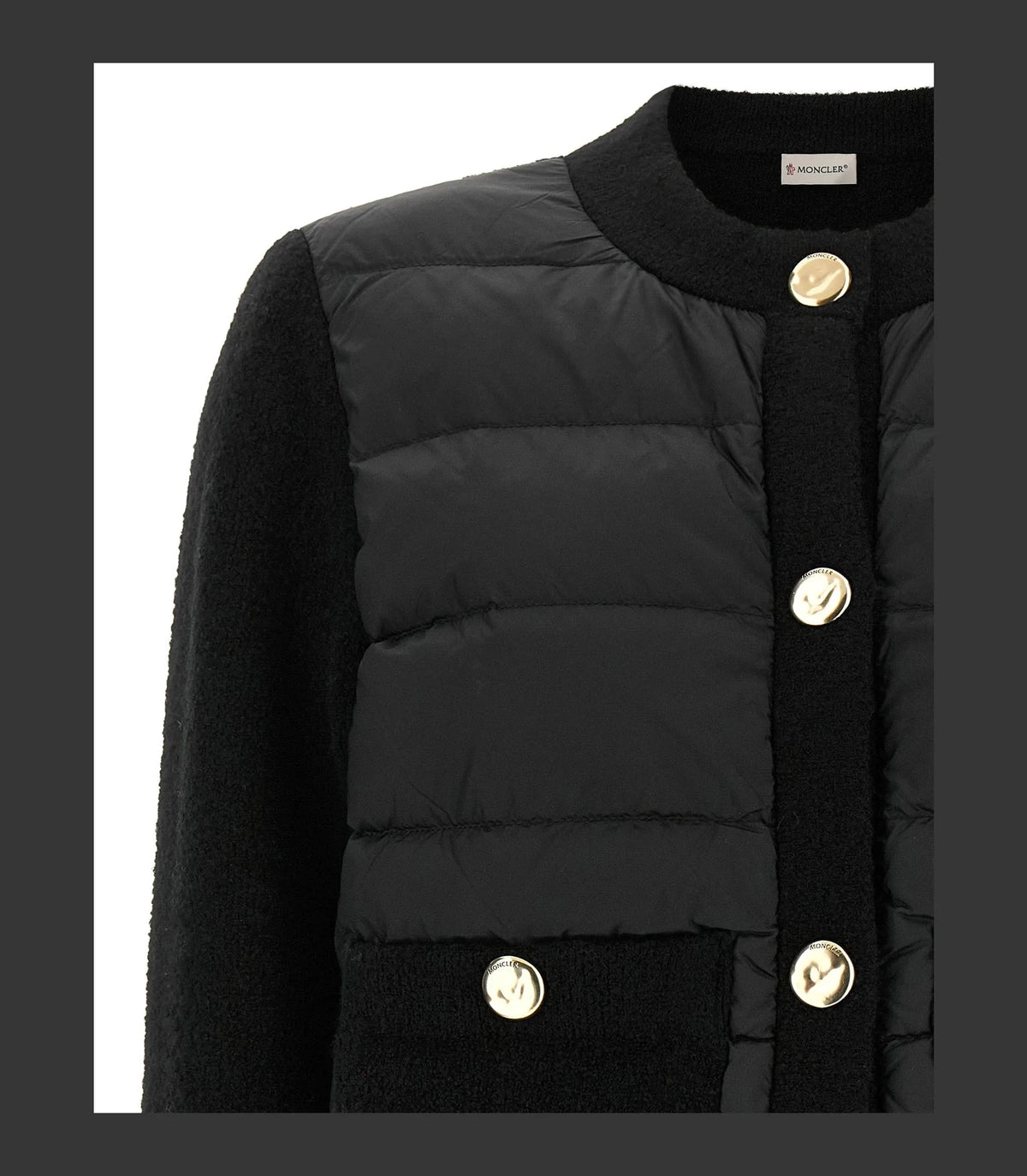 Moncler Bolero Jacket in black, Polyamide — view 3