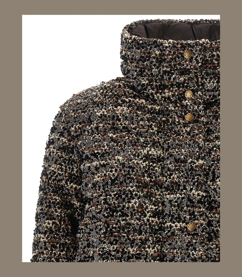 Moncler Bolero Jacket in brown, Polyester — view 4