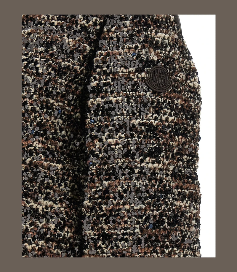 Moncler Bolero Jacket in brown, Polyester — view 5