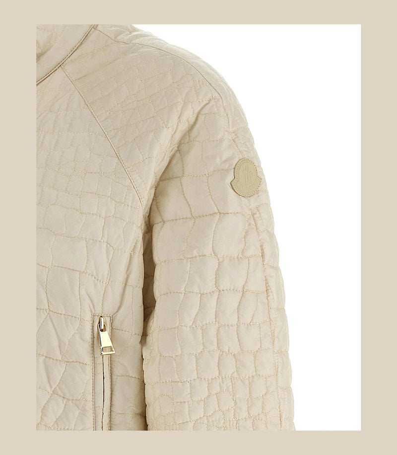 Moncler Bomber Jacket in beige, Polyamide — view 4