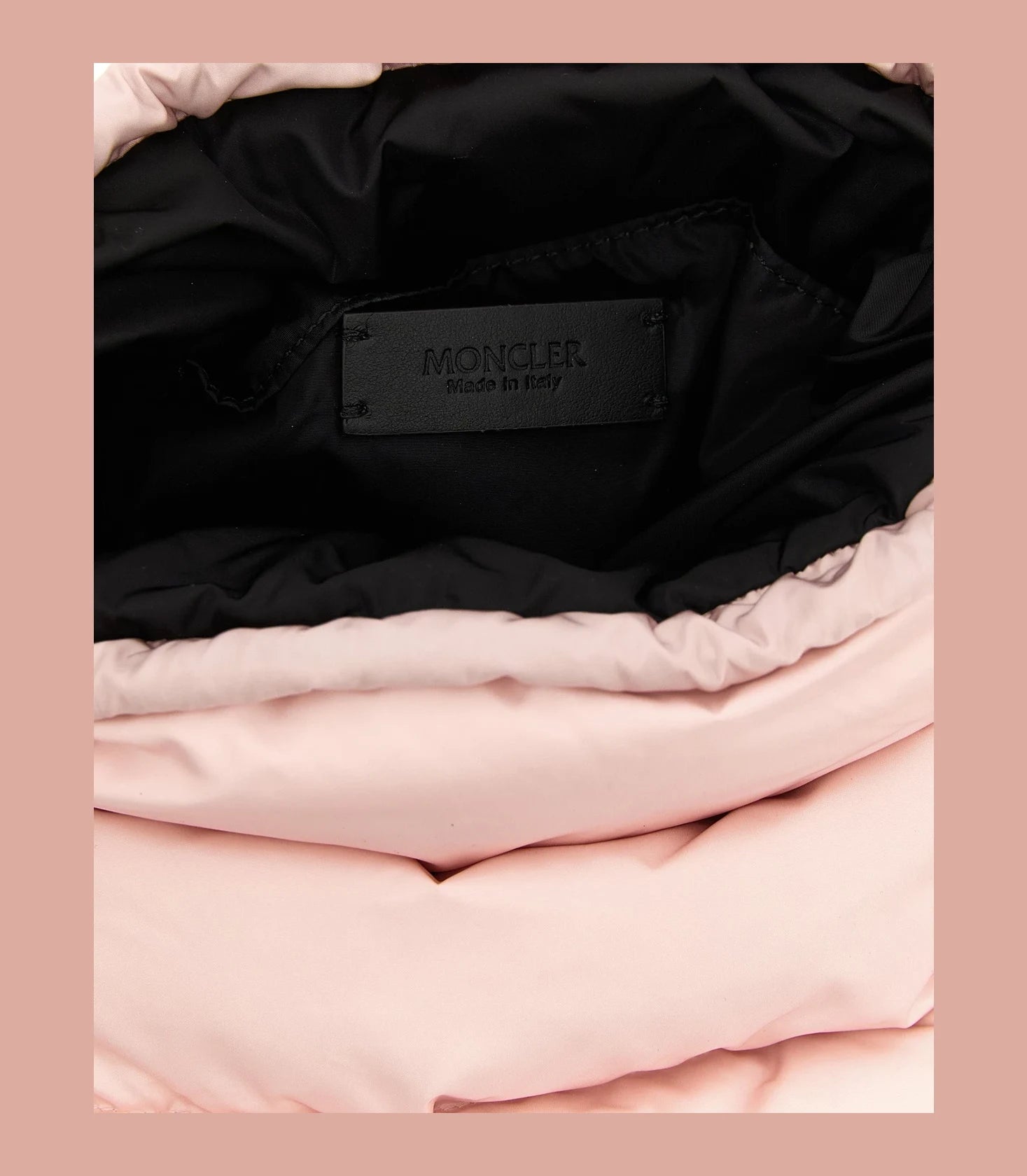 Moncler Bucket Bag in pink, Polyamide — view 4