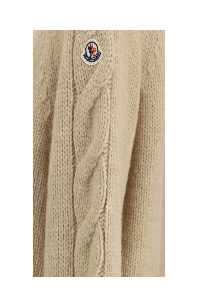 Moncler Cardigan in beige, Alpaca Vicugna — view 3