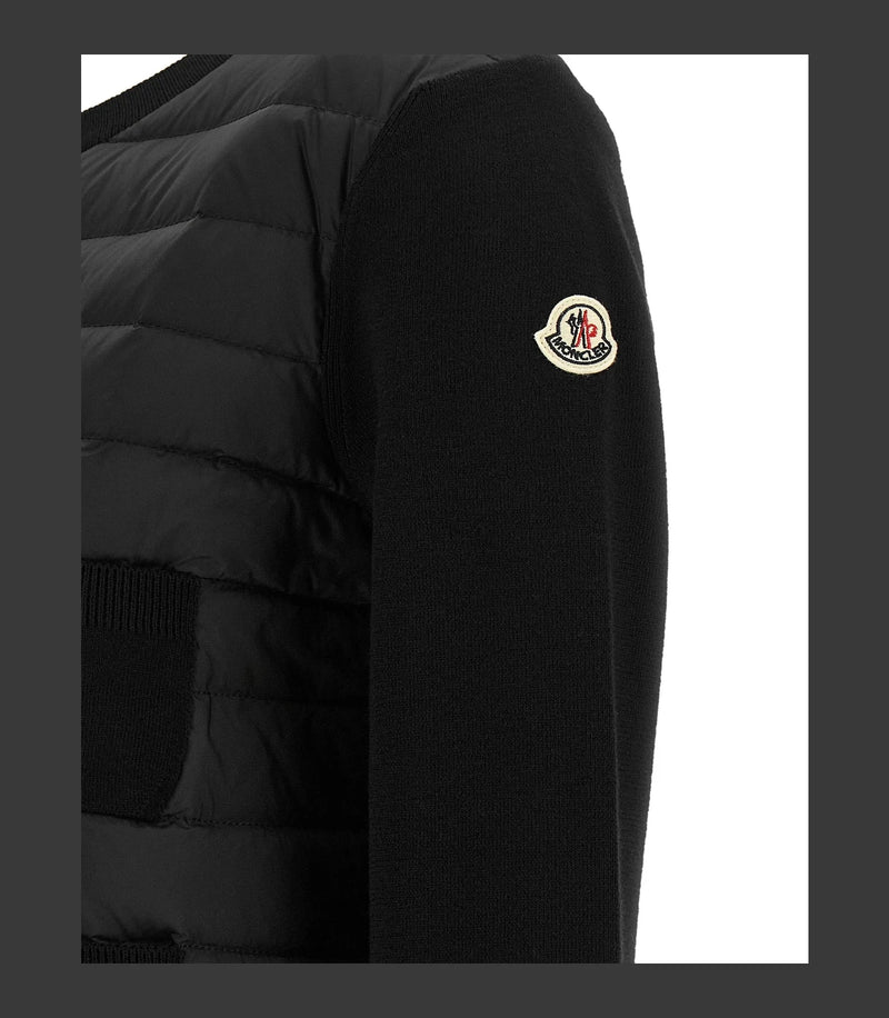 Moncler Cardigan in black, Polyamide — view 4