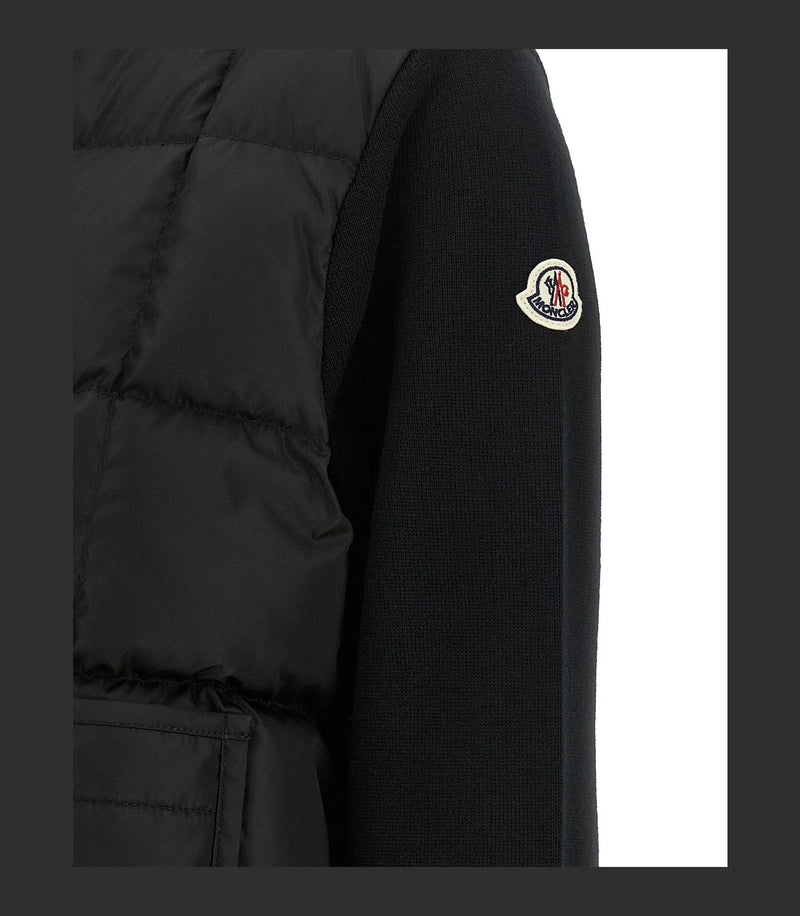 Moncler Cardigan in black, Virgin Wool — view 4