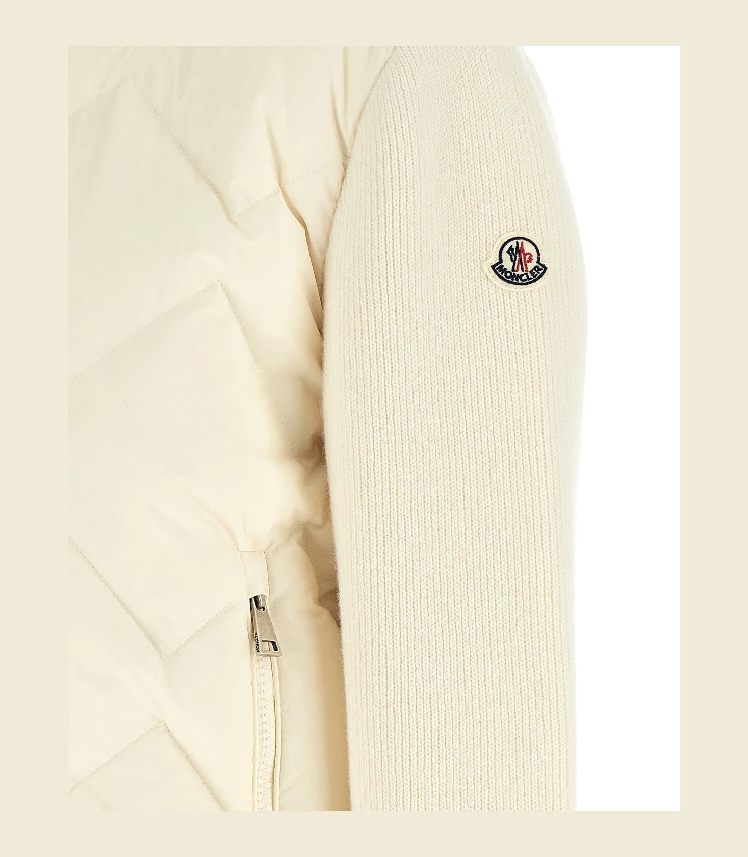 Moncler Cardigan in white, Polyester — view 4
