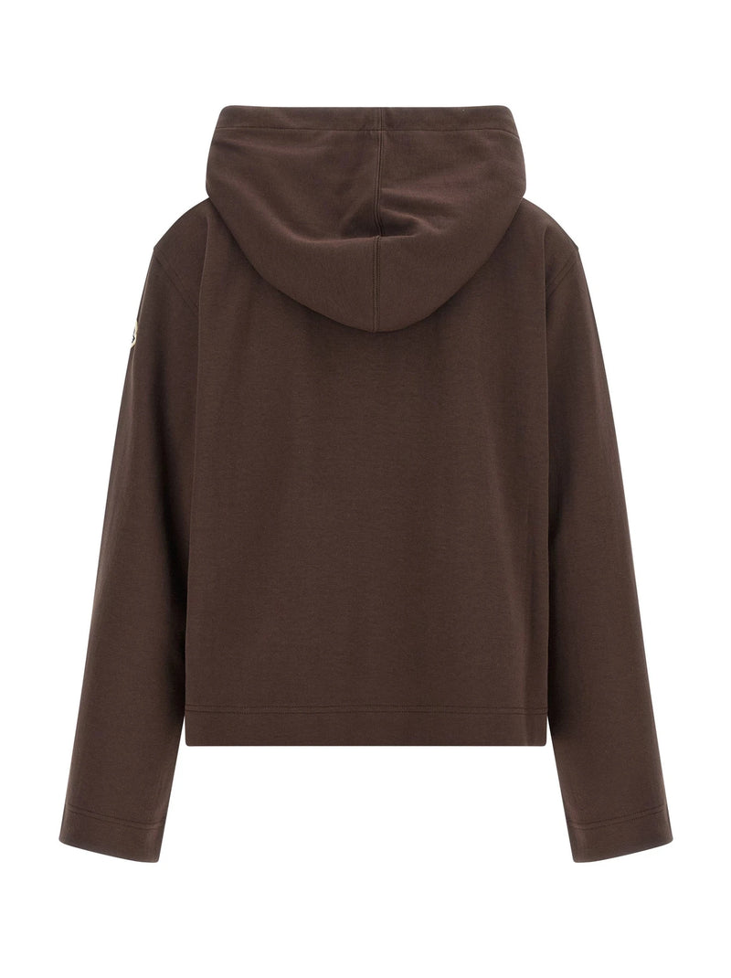 Moncler Hoodie in brown, Cotton — view 2