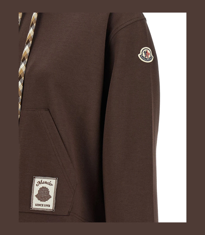 Moncler Hoodie in brown, Cotton — view 4
